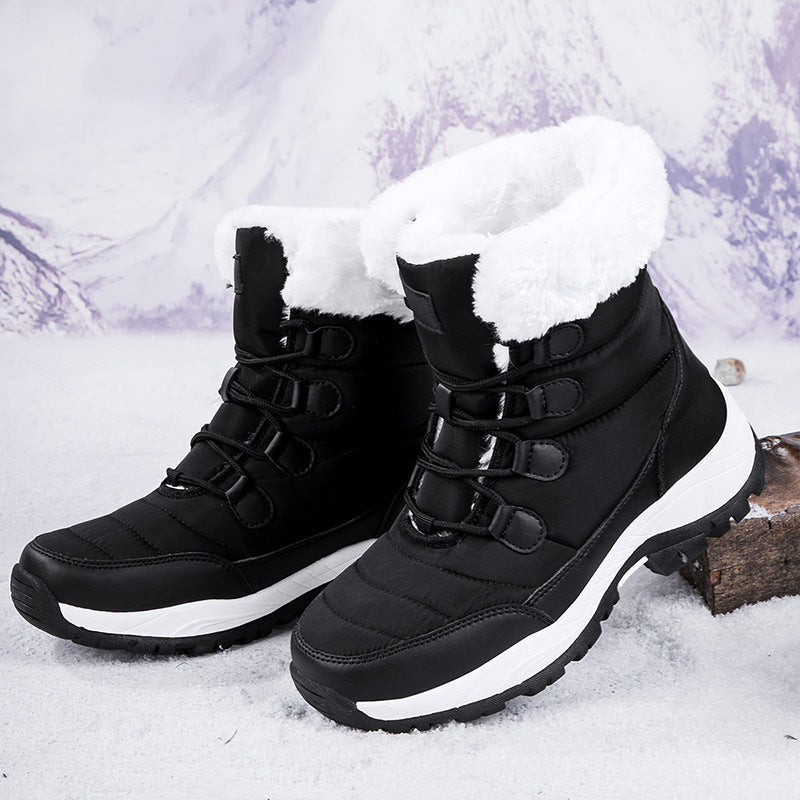 Bootara Women's Thermal Winter Hiking Boots - High-Cut Fleece Lined Snow Boots