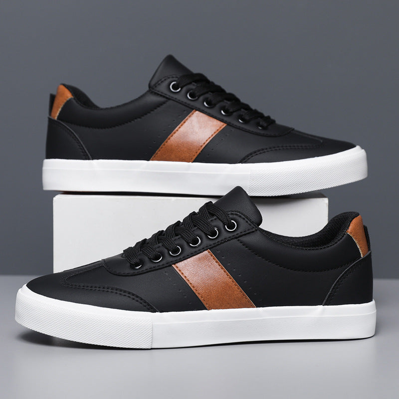 VICCI LEATHER TRAINERS