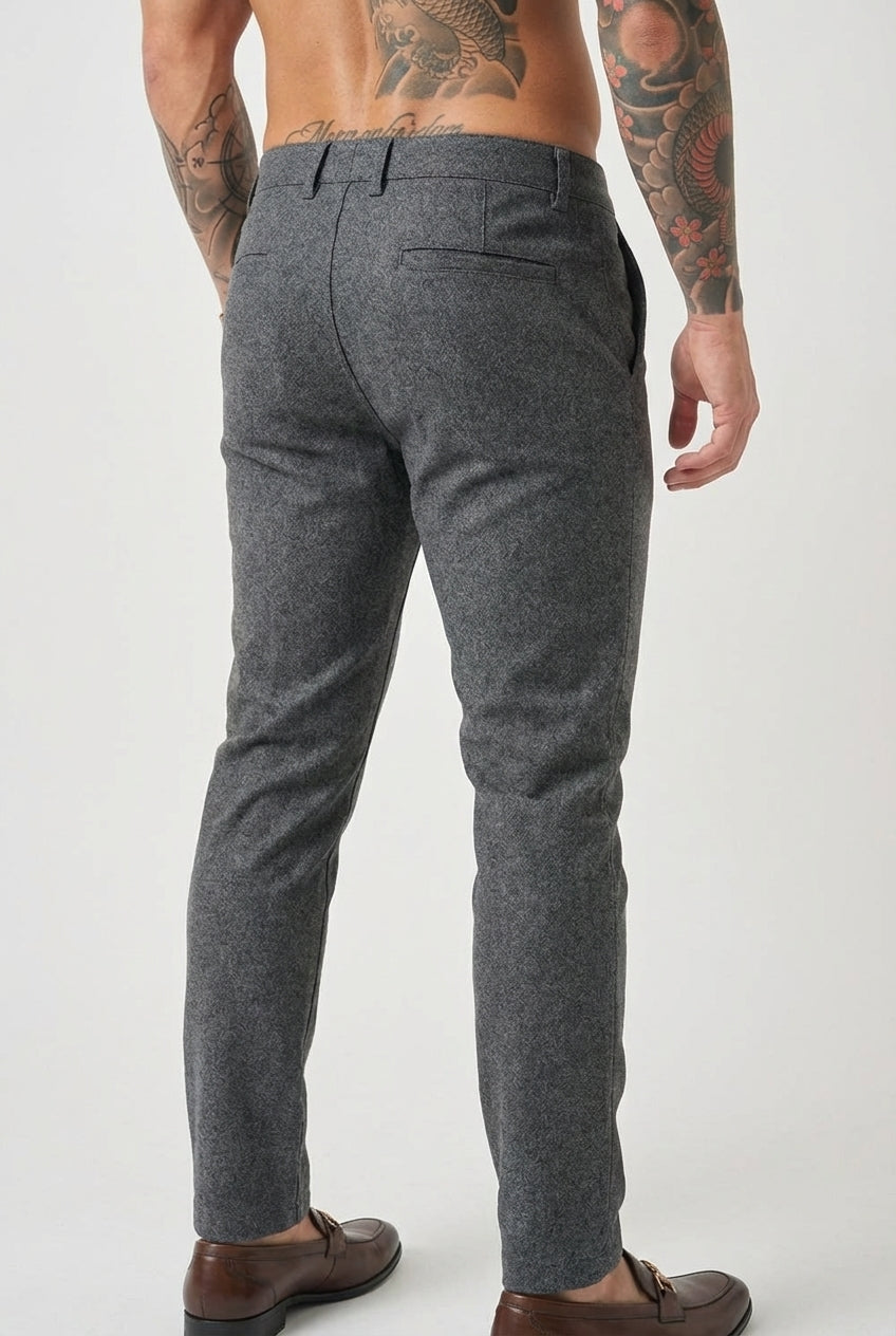 Luca Slim Fit Pants - Light Grey