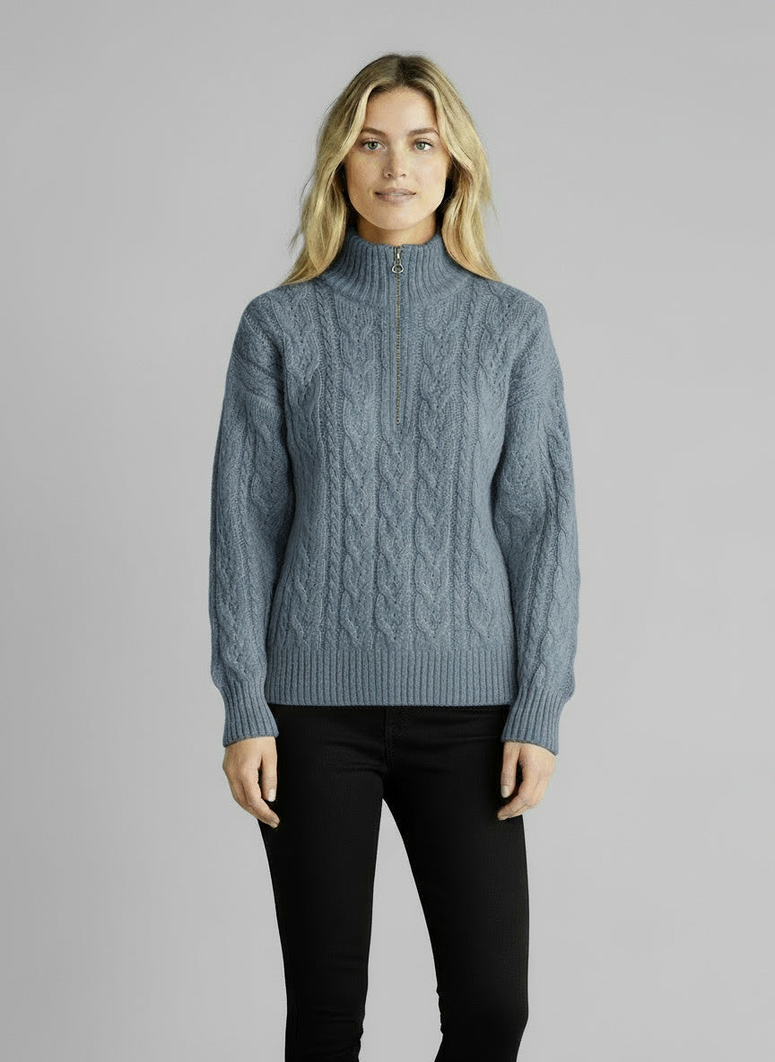 Amy Sweater with Zipper