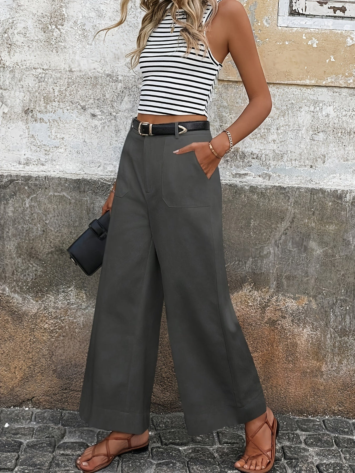 Mara High-Waisted Relaxed Trousers
