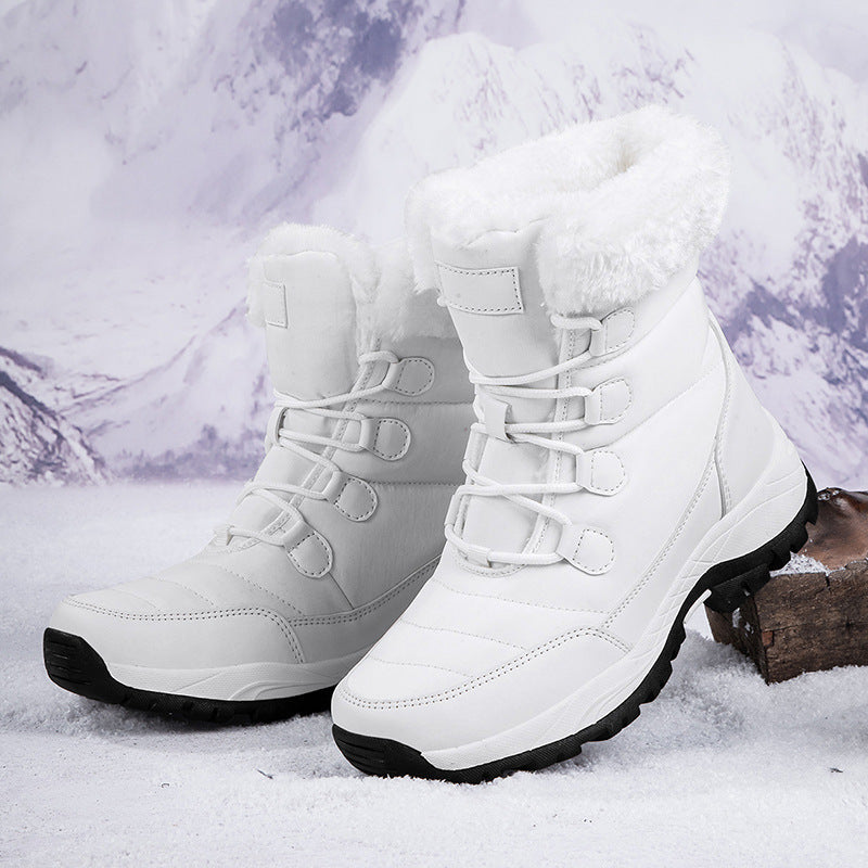Bootara Women's Thermal Winter Hiking Boots - High-Cut Fleece Lined Snow Boots