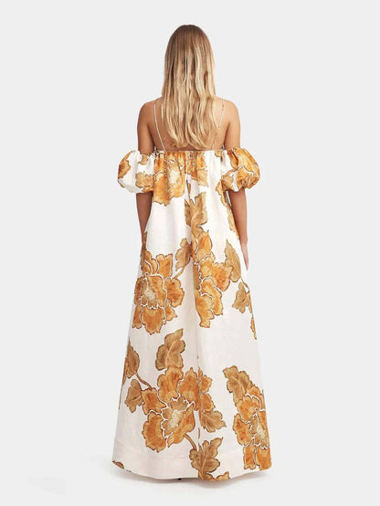 Floral Print Sling Dress