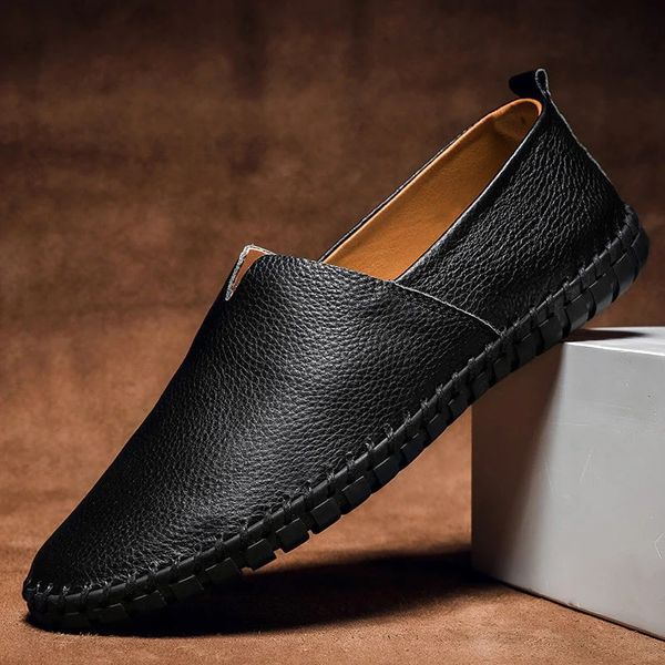 MASSIMO LEATHER LOAFERS