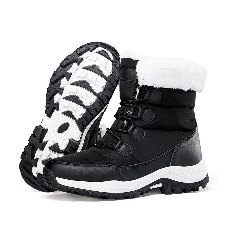 Bootara Women's Thermal Winter Hiking Boots - High-Cut Fleece Lined Snow Boots