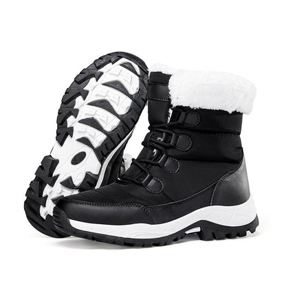 Bootara Women's Thermal Winter Hiking Boots - High-Cut Fleece Lined Snow Boots