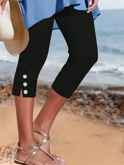 Clara Polished Stretch Capri