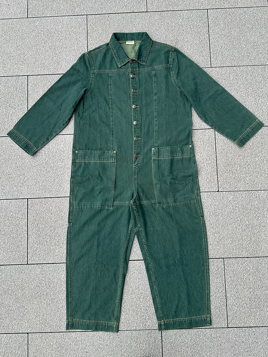 Women's Utility Wide Leg Denim Jumpsuit