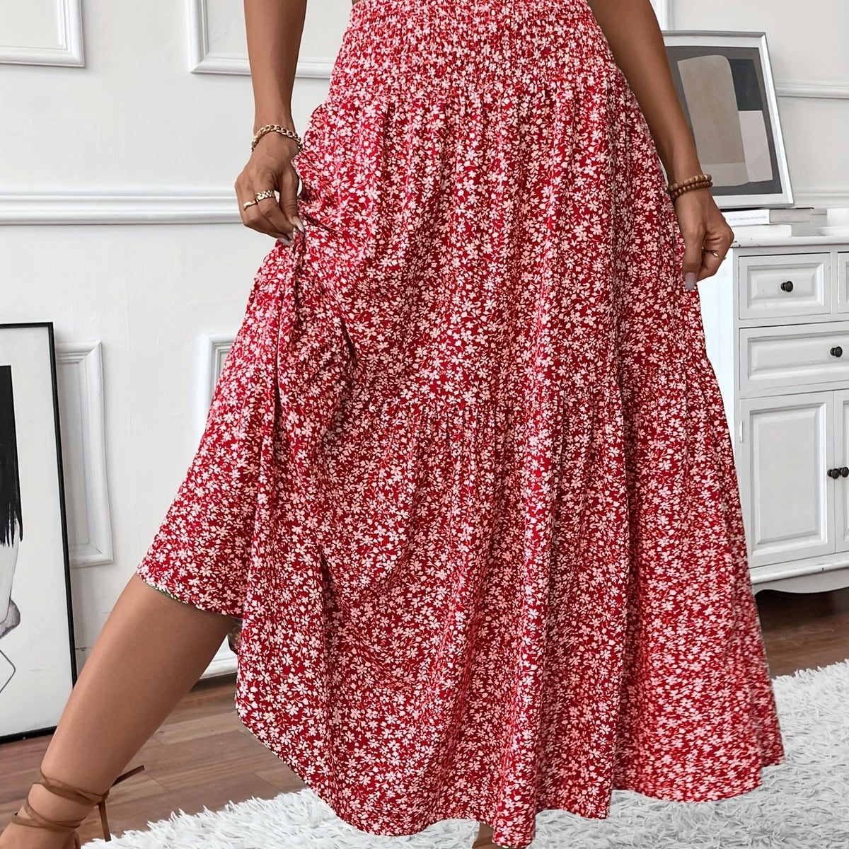 Elena Ditsy Floral Skirt