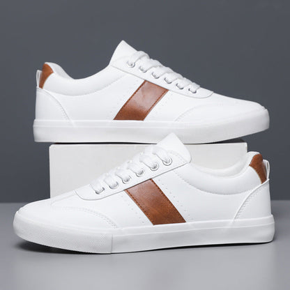 VICCI LEATHER TRAINERS