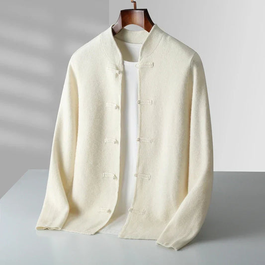 Wade Ribbed Cashmere Cardigan