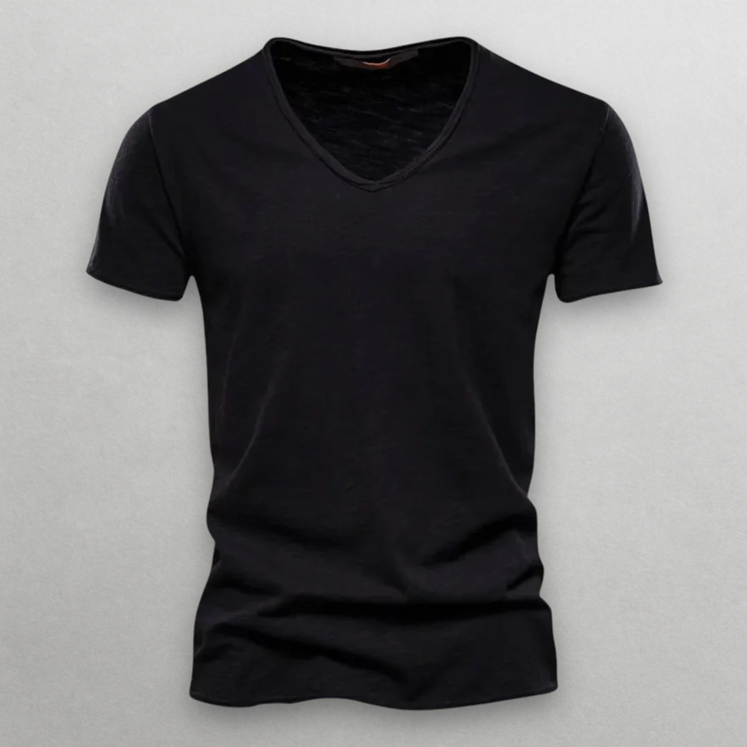 NORI V-NECK COTTON T-SHIRT