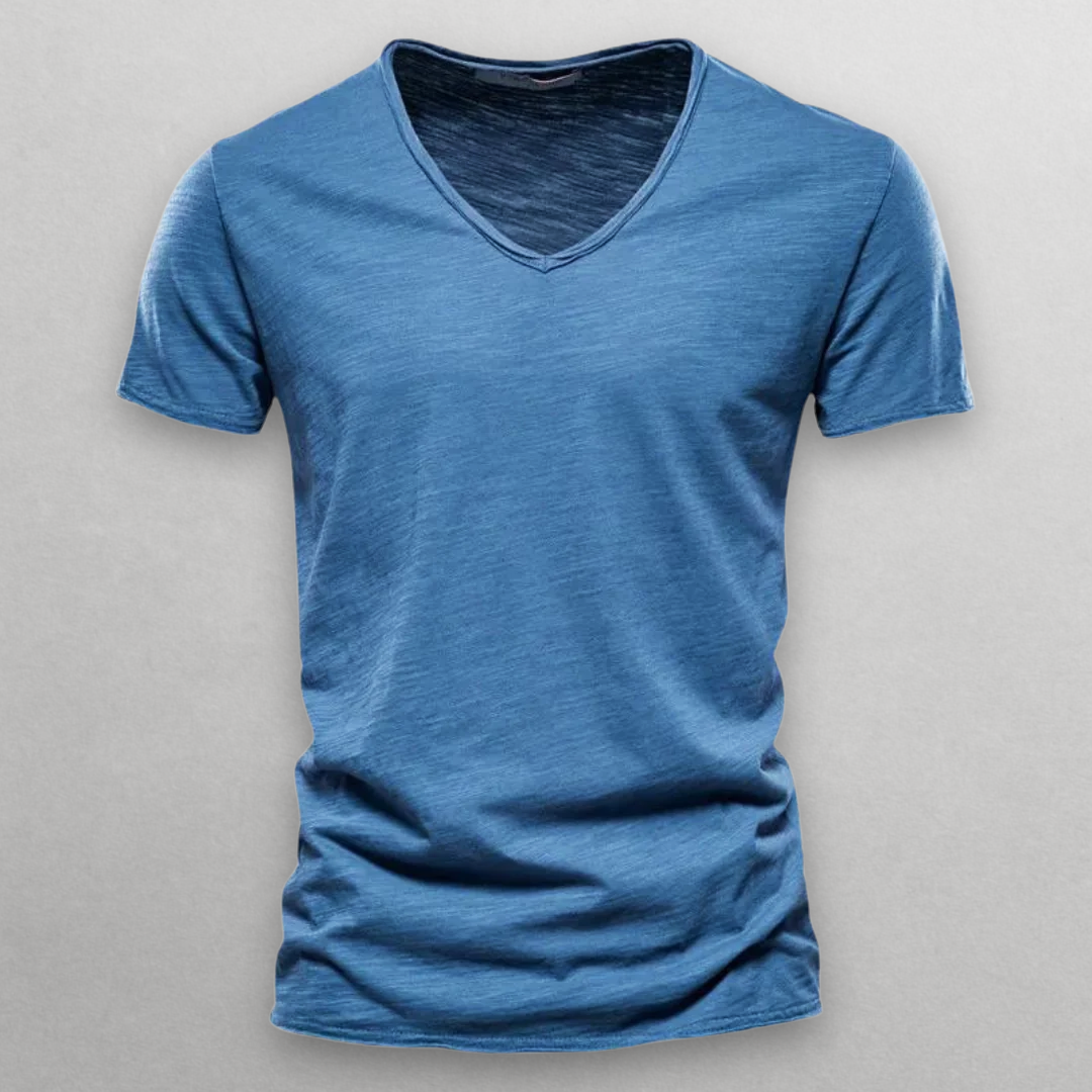 NORI V-NECK COTTON T-SHIRT