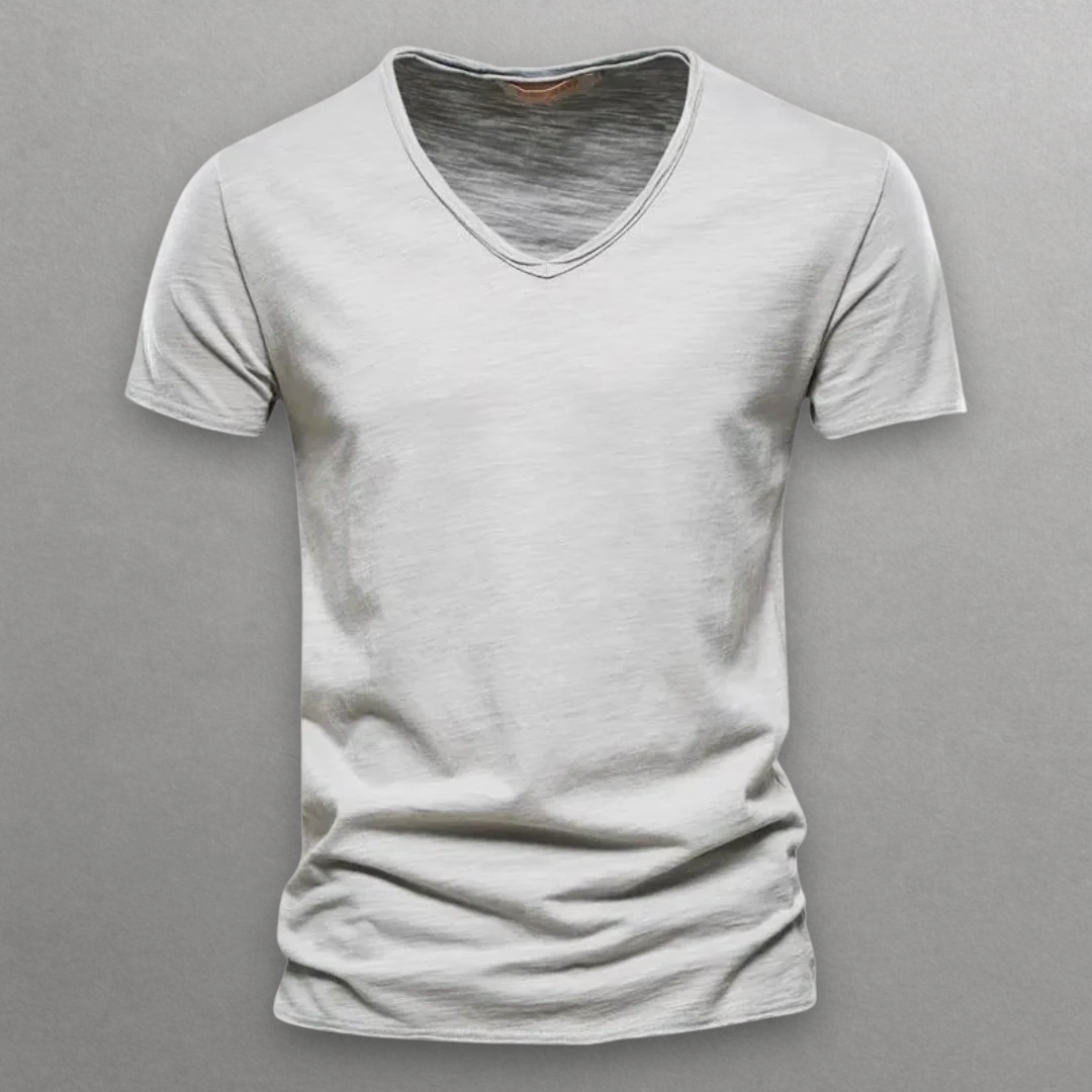 NORI V-NECK COTTON T-SHIRT