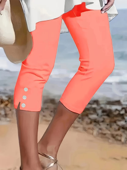 Clara Polished Stretch Capri