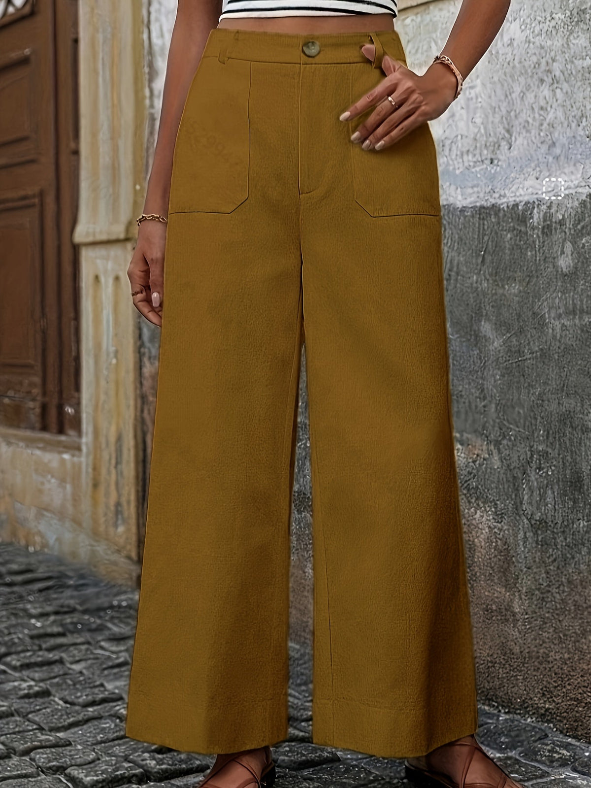 Mara High-Waisted Relaxed Trousers