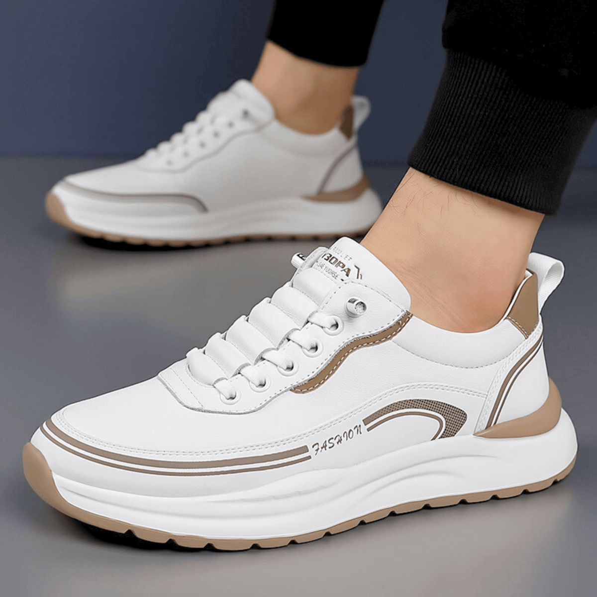 BRIXTON LEATHER TRAINERS